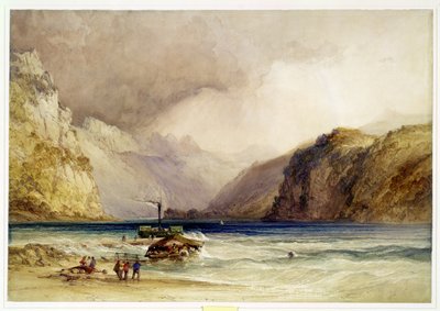 Wallenstadt, from Wesen, Switzerland, 1842 by William Callow